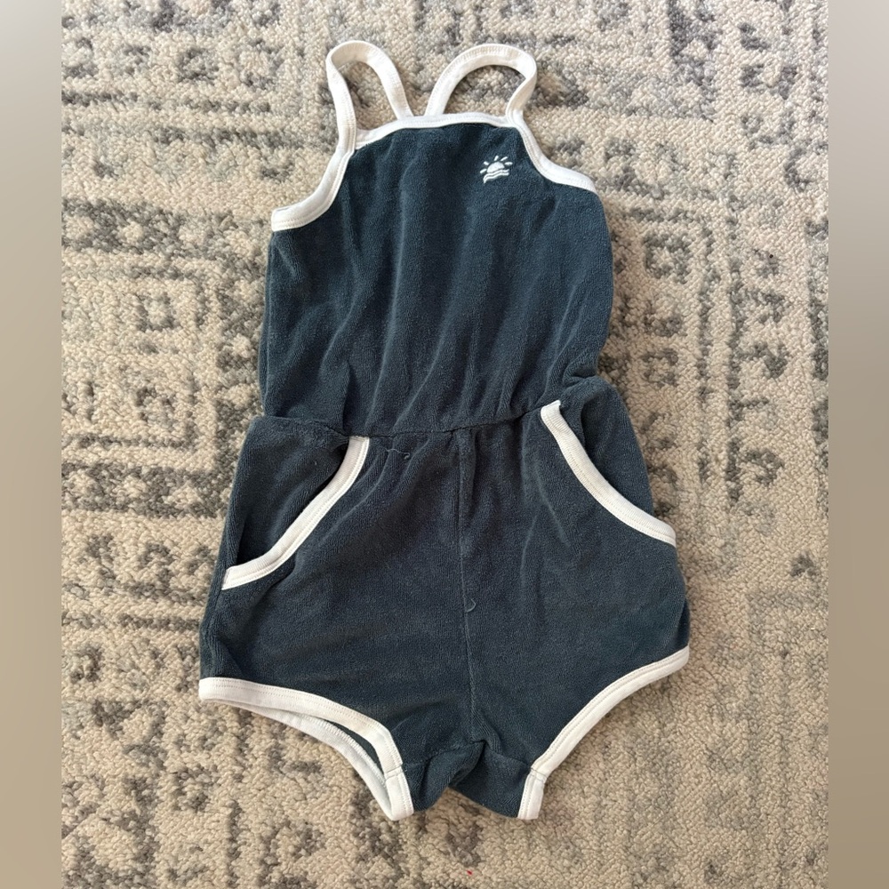 Little Co terrycloth romper 3T